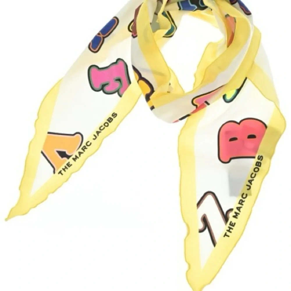 Marc Jacobs Letters Scarf in Multi Color NWT - Picture 10 of 11